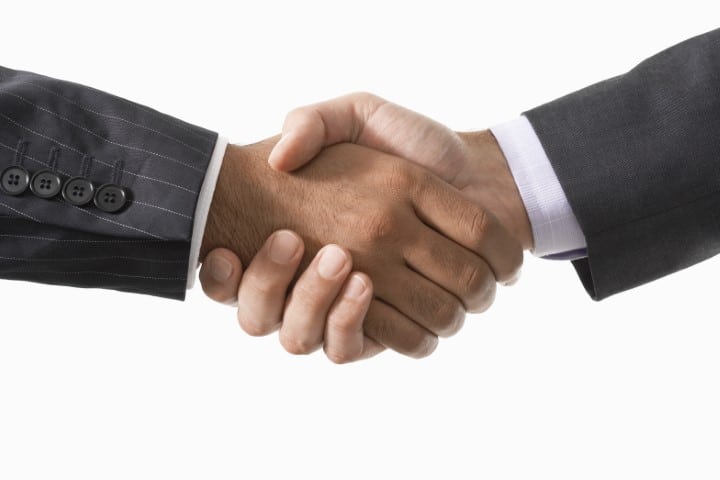 Businessmen Shanking Hands