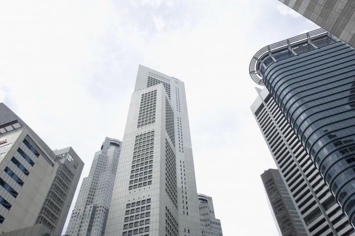 high-rise office buildings