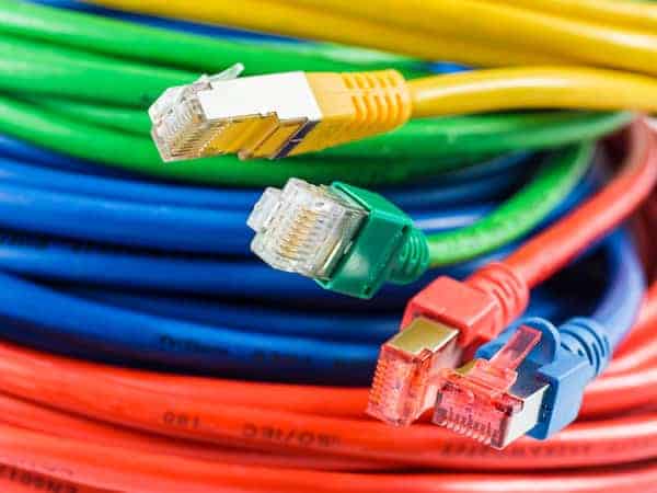 colorful network cables