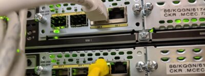 server with cables